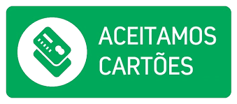Aceitamos todos os Cartões
